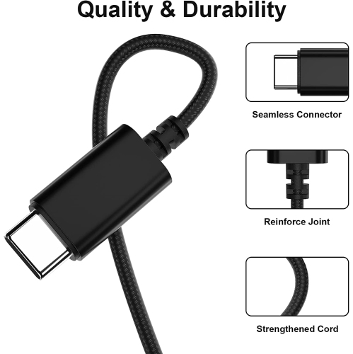 Écouteurs USB-C pour Samsung S22, écouteurs bouton avec fil avec microphone de type C Écouteurs bouton magnétiques antibruit pour Galaxy S21 FE Note