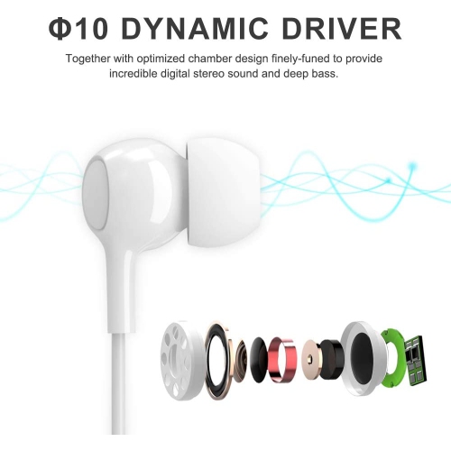 Dolaer aceyoon iPhone Earphones MFi Certified Lightning Earbuds with Mic and Volume Remote iPhone 11 Headphones Noise Cancelling Universe Lightning