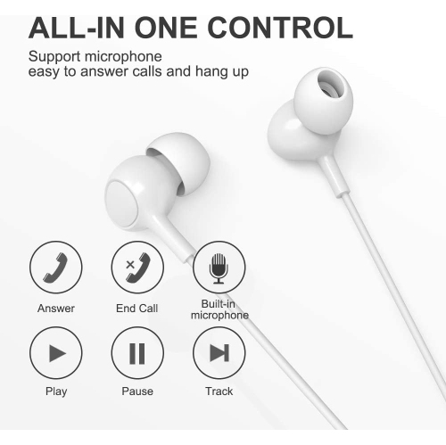 Dolaer aceyoon iPhone Earphones MFi Certified Lightning Earbuds with Mic and Volume Remote iPhone 11 Headphones Noise Cancelling Universe Lightning