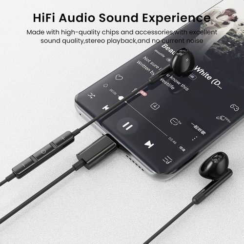 Dolaer USB C Headphones/Earphones, in Ear USB C Earphones, Type C Earphone with Microphone and Volume Control Earbuds Headset Compatible with Pixel