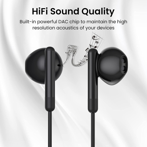 Dolaer USB C Headphones/Earphones, in Ear USB C Earphones, Type C Earphone with Microphone and Volume Control Earbuds Headset Compatible with Pixel