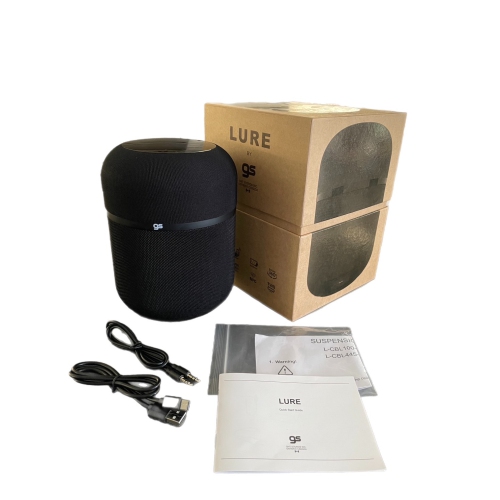 GS LURE TWS Bluetooth V5.0 Speaker, Black colour, Built-in battery, unit size: 141.5*193.5mm