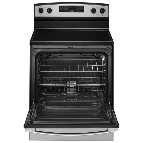 Cuisinière électrique autonome à four autonettoyant 30 po 4,8 pi³ d'Amana - Acier inoxydable