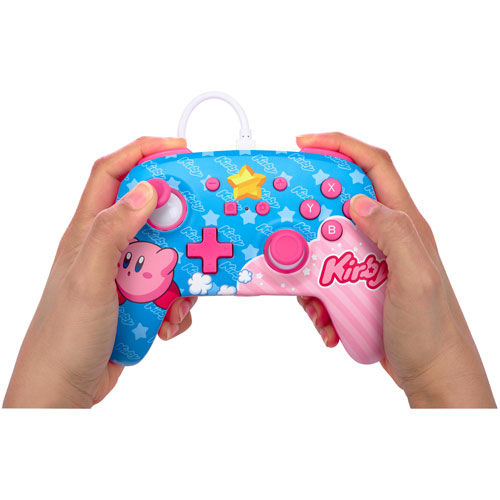 Manette avec fil optimisée de PowerA pour Switch - Kirby