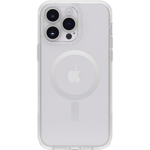 Étui rigide ajusté Symmetry + d'OtterBox avec MagSafe pour iPhone 14 Pro Max - Transparent