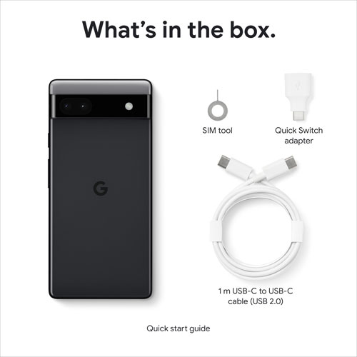 Virgin Plus Google Pixel 6a 128GB - Charcoal - Monthly Financing