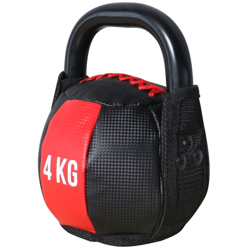 PRISP Soft Kettlebell Workout Weight - Sand-Filled Bell Body with Rigid Handle