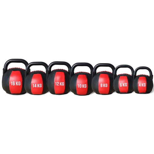 PRISP Soft Kettlebell Workout Weight - Sand-Filled Bell Body with Rigid Handle