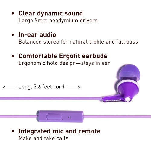 Dolaer ErgoFit Wired Earbuds, In-Ear Headphones with Microphone and Call Controller, Ergonomic Custom-Fit Earpieces, 3.5mm Jack for Phones and