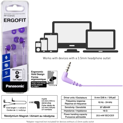 Dolaer ErgoFit Wired Earbuds, In-Ear Headphones with Microphone and Call Controller, Ergonomic Custom-Fit Earpieces, 3.5mm Jack for Phones and