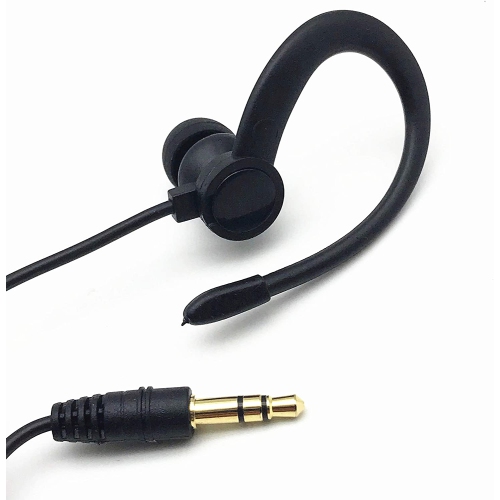 Dolaer Single Side Earphone in-Ear Stereo to Mono Earbuds One Ear Hook Earpiece for iPhone Android Smartphones MP3 Players