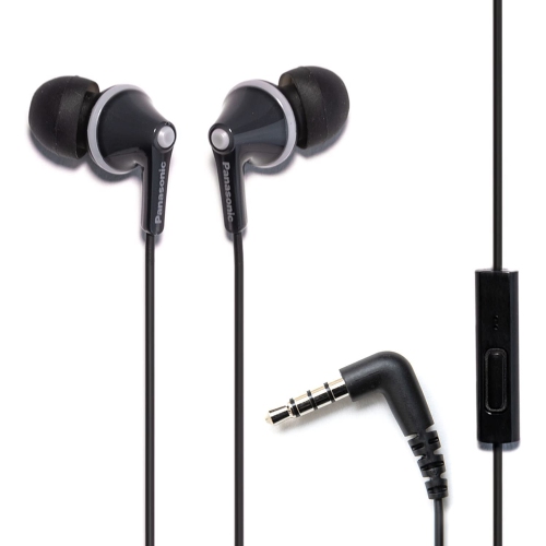 Dolaer RPTCM125K ErgoFit In-Ear Earbud Headphones with Mic and Controller, Black
