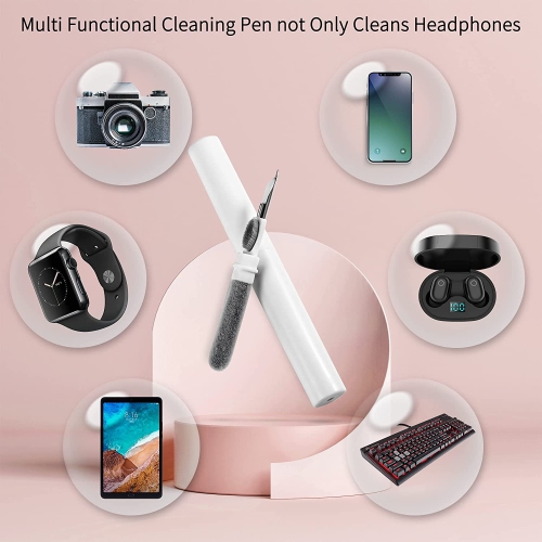 Dolaer Earbuds Cleaning Pen, Earphones Cleaner, 3 in 1 Earbuds Cleaning Kit for Cleaning The Earwax, Dust in Earphone, Portable and Wide Use for