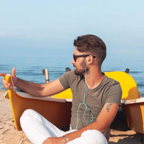 Écouteurs électroniques, écouteurs avec microphone et commande de volume, isolation du bruit