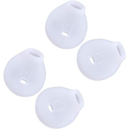 DOLAER  Ueetek 10 Pairs Silicone Replacement Ear Buds Tips Earphone Protective Cover Earbuds Soft Caps for Samsung Galaxy S6 Edge (White)