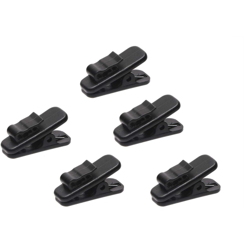 DOLAER  1 Inch Length Small Earphone Mount Cable Clothing Clip Earbud Clip Headphone Wire Clip to Keep Earphone/microphone Cord In Place for 1.5Mm