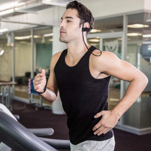 Dolaer Newest Bluetooth Headphones Best Mic Wireless Sport Earphones HiFi Bass Stereo IPX7 Waterproof in-Ear Earbuds Headset with Noise Canceling for