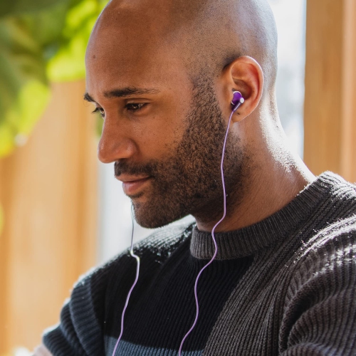 Dolaer – Écouteurs intra-auriculaires RPHJE120V, violet