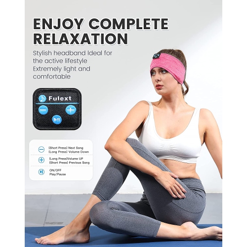 Écouteurs pour le sommeil, écouteurs pour le sommeil serre-tête de musique, écouteurs serre-tête ultra-doux pour les gens qui dorment sur le côté,