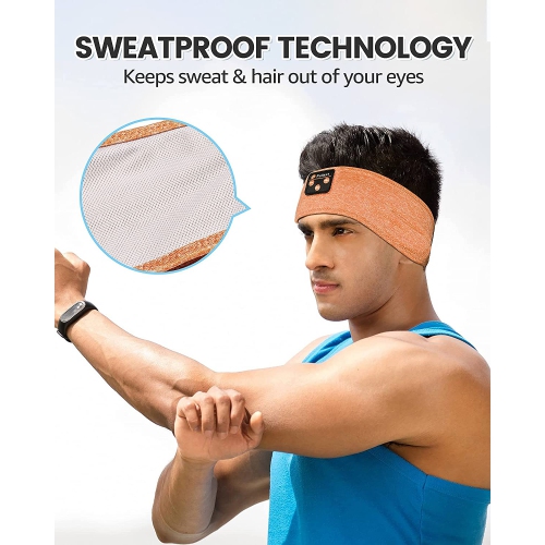 Dolaer Sleep Headphones Bluetooth Sleeping Headband, Sleeping Headphones Music Sports Headband, Ultra-Soft Headphones Headband for Side Sleepers,