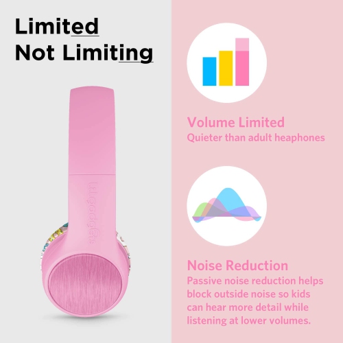 Volume Limited Wired Headphones with SharePort - Pink Doughnuts