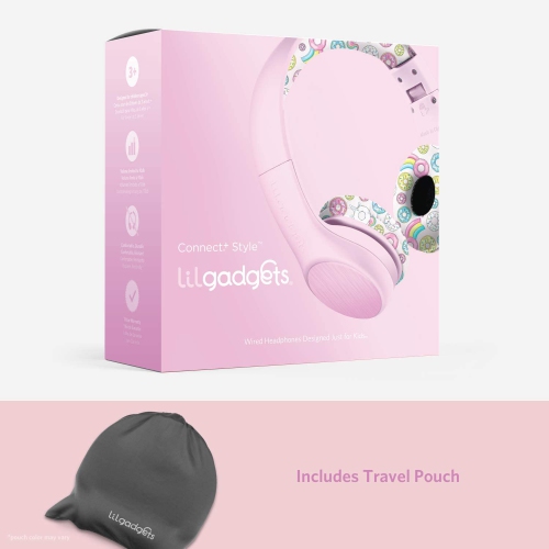 Volume Limited Wired Headphones with SharePort - Pink Doughnuts