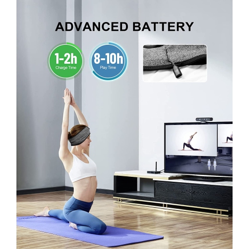 Dolaer Headphones for Sleeping, Sleep Headphones Bluetooth Headband, Noise Cancelling Sleep Headband with Ultra-Thin HD Stereo Speakers Perfect for