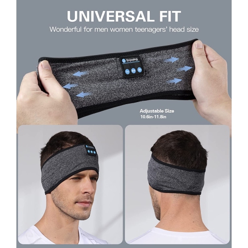 Dolaer Headphones for Sleeping, Sleep Headphones Bluetooth Headband, Noise Cancelling Sleep Headband with Ultra-Thin HD Stereo Speakers Perfect for