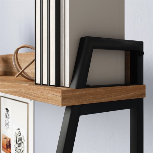 Sauder North Avenue Engineered Wood Computer Desk with Hutch in Sindoori Mango