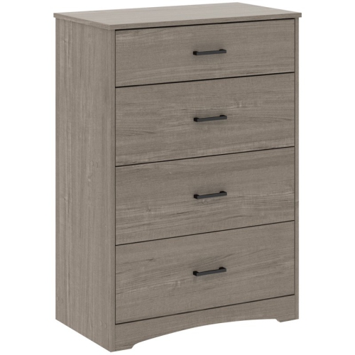 Sauder Beginnings Engineered Wood 4-Drawer Chest in Silver Sycamore