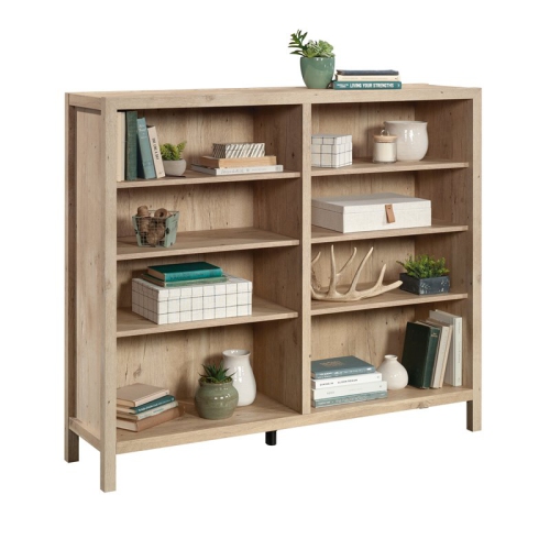 Sauder Pacific View Engineered Wood Bookcase in Prime Oak