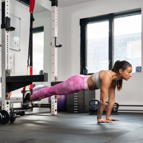 PRISP Sangles de Suspension pour Entraînement au Poids du Corps, Bandes d'Exercice Pour Gym à Domicile, Rouge