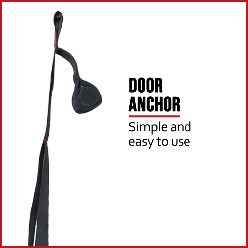 PRISP Sangles de Suspension pour Entraînement au Poids du Corps, Bandes d'Exercice Pour Gym à Domicile, Rouge