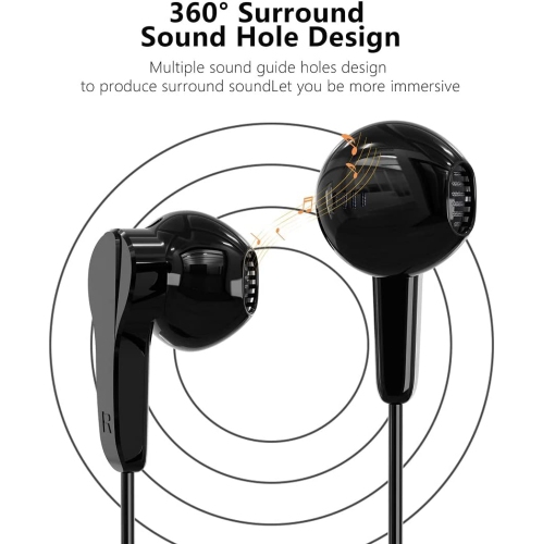 Écouteurs Dolaer avec connecteur Lightning, Écouteurs avec fil certifiés MFi avec microphone et commande de volume, compatible avec iPhone 13/12/11