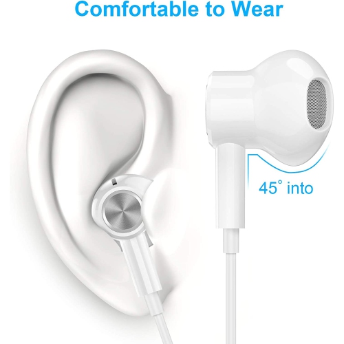 Dolaer USB C Headphones for Samsung Earbuds S20 FE S21 S22 Ultra Magnetic Earphones in Ear Wired Headphones with Microphone for Galaxy Z Flip 3 Fold