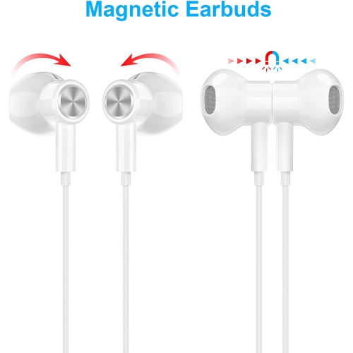 Dolaer USB C Headphones for Samsung Earbuds S20 FE S21 S22 Ultra Magnetic Earphones in Ear Wired Headphones with Microphone for Galaxy Z Flip 3 Fold