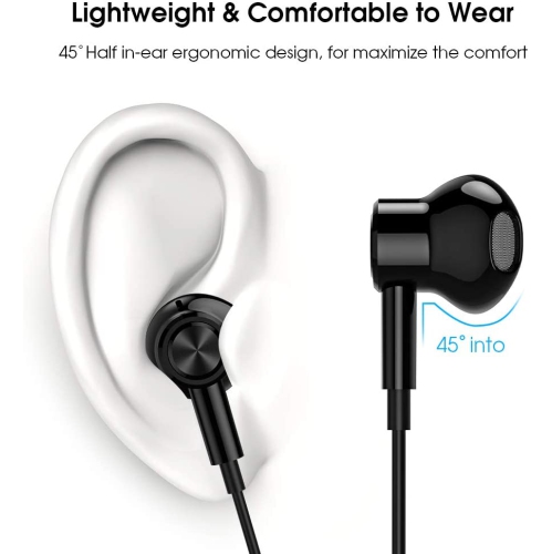 Dolaer USB C Headphones, Magnetic USB Type C Earphone Stereo Earbuds Hi-Fi Digital DAC Bass Mic & Remote Control for Google Pixel 6 5 4a 3 XL OnePlus