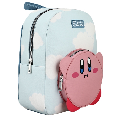Kirby Cloud AOP Mini Backpack with Die-Cut Pocket