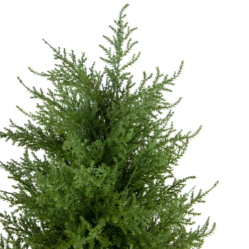3' Artificial Cedar Pine Petite Arborvitae Tree in Round Pot, Unlit