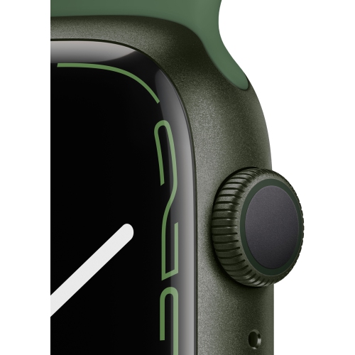 Apple Watch Series 7 (GPS) 45mm Green Aluminum Case with Clover Sport Band by APPLE - Refurbished condition - Image 3