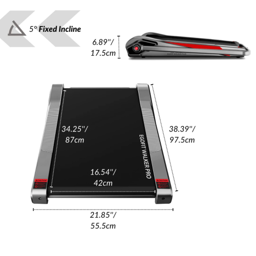 Egofit Walker Pro 2023 Motorized Treadmill with APP and Remote Control