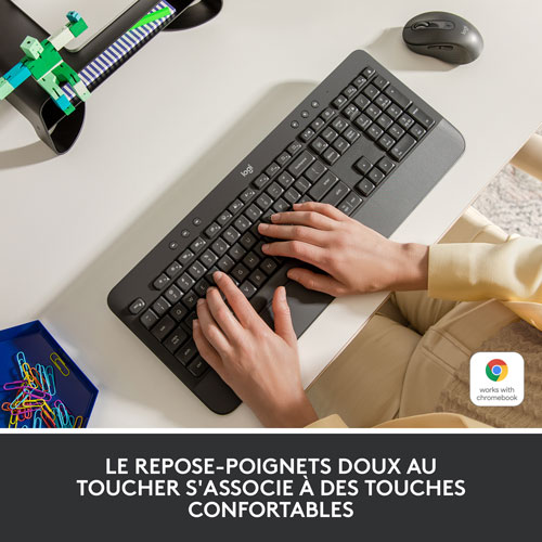 Clavier Bluetooth pleine grandeur SIGNATURE K650 de Logitech - Graphite