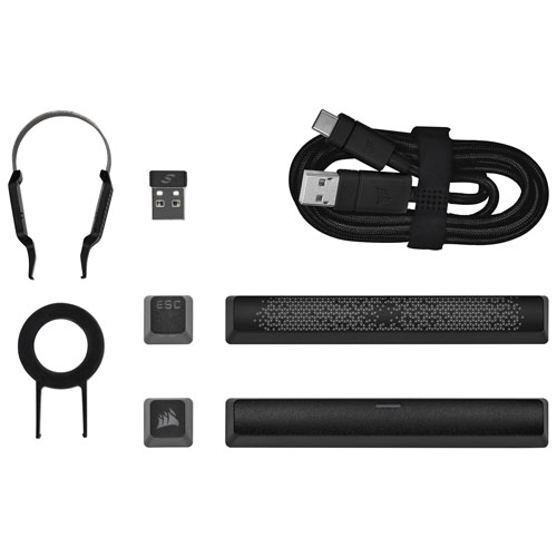 Mini clavier de jeu mécanique sans fil rétroéclairé Bluetooth Cherry MX RGB Red 60 % K70 de Corsair - Anglais