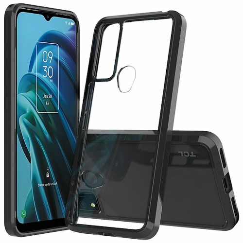 CSMART  【】 Ultra Thin Soft Tpu Silicone Jelly Bumper Back Cover Case for Tcl 30 Xe 5G In Black