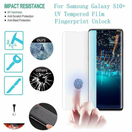 For Samsung Galaxy S9 Plus UV Liquid Gel Tempered Glass Screen Protector Film Guard