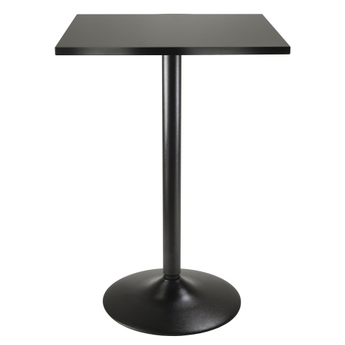 Image 1 of 3.. Obsidian Square Dining Table, Black