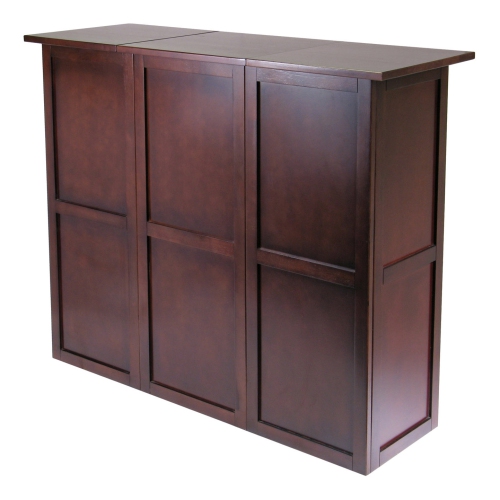 Newport Expandable Entertainment Wine Bar, Walnut
