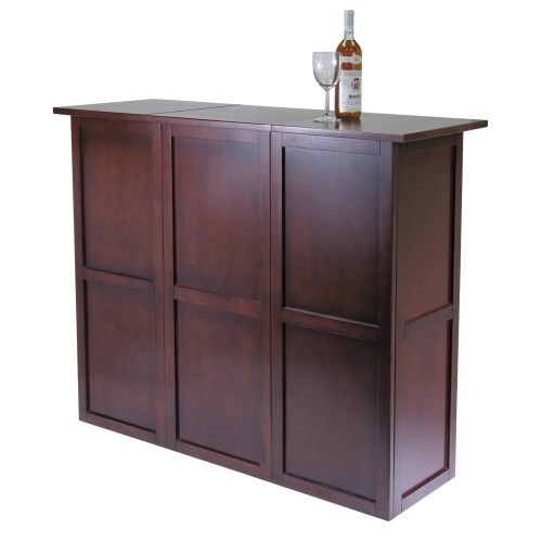 Newport Expandable Entertainment Wine Bar, Walnut