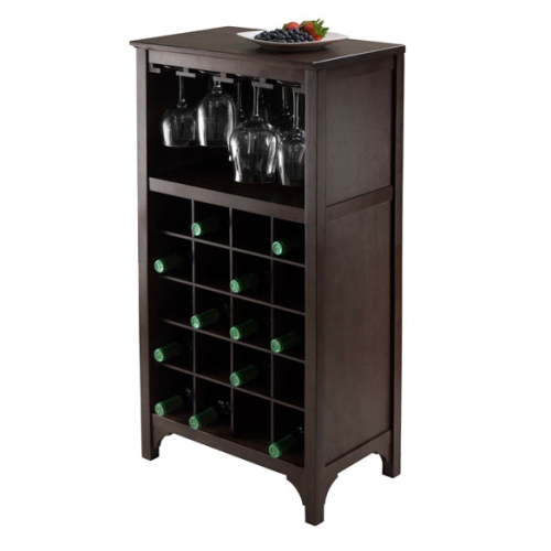 Ancona 3-Pc Modular Wine Cabinet Set, Espresso