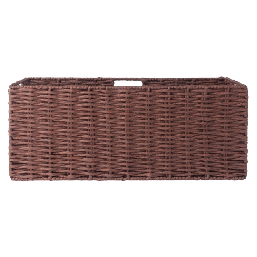 Tessa 3-Pc Foldable Woven Rope Basket Set, Walnut